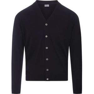 Fedeli, Heren, Truien, Blauw, Maat: XL Wol,