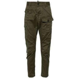 Dsquared2 Stijlvolle Broek , Green , Heren , Maat: L