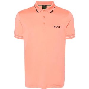 Hugo, Heren, Tops, Oranje, Maat: XL Poliester,