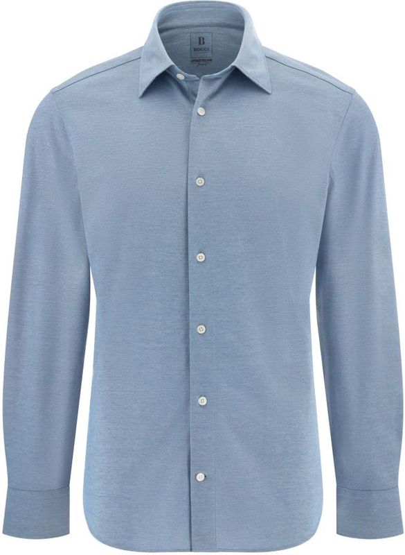 Boggi Milano, Heren, Overhemden, Blauw, Maat: XS Jersey,