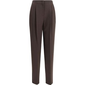 Giorgio Armani, Dames, Broeken, Bruin, Maat: XS Wol,