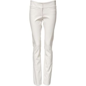 Dolce & Gabbana, Dames, Broeken, Wit, Maat: XS Viscose,