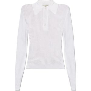 Officine Générale, Dames, Tops, Wit, Maat: L Viscose,