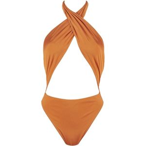 Reina Olga, Dames, Badkleding, Oranje, Maat: M