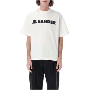 Jil Sander, Heren, Tops, Wit, Maat: S Katoen,
