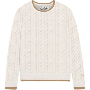 MC2 Saint Barth, Dames, Truien, Wit, Maat: S