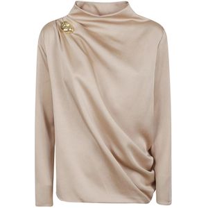 Fabiana Filippi, Dames, Blouses & Shirts, Beige, Maat: M