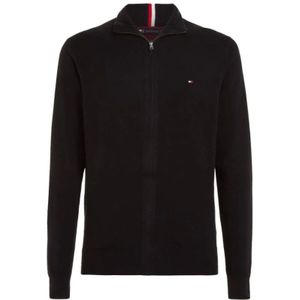 Tommy Hilfiger, Heren, Sweatshirts & Hoodies, Zwart, Maat: 2XL Katoen,