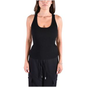 Michael Kors, Dames, Tops, Zwart, Maat: S Nylon,