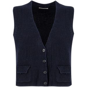 Le Tricot Perugia, Dames, Truien, Blauw, Maat: S