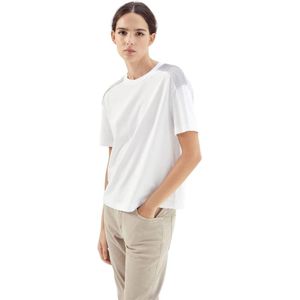 Brunello Cucinelli, Dames, Tops, Wit, Maat: L