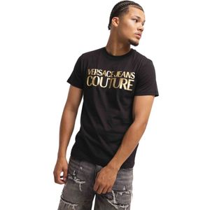 Versace Jeans Couture, Heren, Tops, Zwart, Maat: S Katoen,