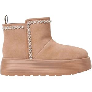 Stuart Weitzman, Dames, Schoenen, Beige, Maat: 41 EU Suède,