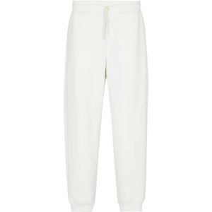 Emporio Armani Ea7, Heren, Broeken, Wit, Maat: S Viscose,