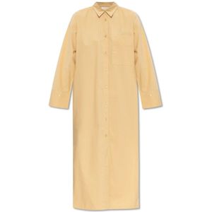 By Malene Birger, Dames, Jurken, Beige, Maat: XS Katoen,