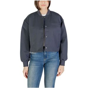 Calvin Klein Jeans - Korte Bomberjack - Grijs - Polyester