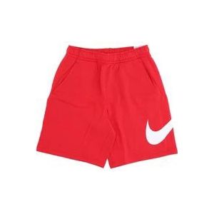 Nike Pluche Tracksuit Broek Rood/Wit Sportkleding , Red , Heren , Maat: L