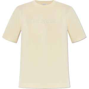 Burberry, Dames, Tops, Beige, Maat: L Katoen,