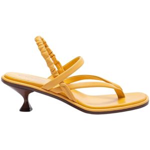 Tod's Hoge hak sandalen , Yellow , Dames , Maat: 39 EU