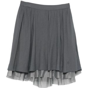 The Garment, Dames, Rokken, Grijs, Maat: 2XS Linnen,