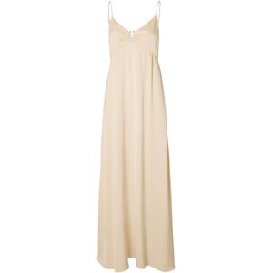 Selected Femme, Dames, Jurken, Beige, Maat: L Viscose,