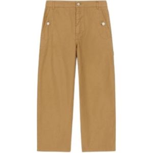 Kenzo, Dames, Broeken, Bruin, Maat: L Katoen,