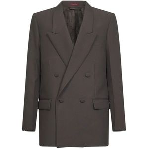 Gucci, Heren, Jassen, Bruin, Maat: L Poliester,