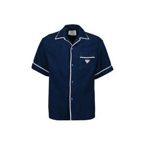 Prada Short Sleeve Hemden , Blue , Heren , Maat: S