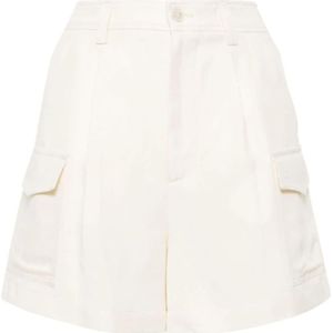 Woolrich, Dames, Korte broeken, Wit, Maat: W27 Katoen,