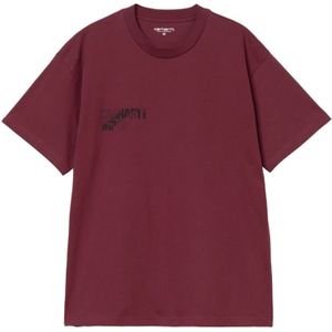 Carhartt Wip, Heren, Tops, Rood, Maat: S Katoen,