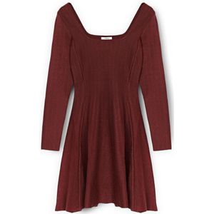 Motivi, Dames, Jurken, Rood, Maat: XS Leer,