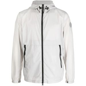Woolrich, Heren, Jassen, Grijs, Maat: XL Nylon,