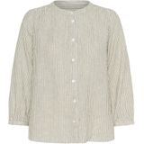 Part Two - Vetiver Stripe - Blouse - Beige - 100% Linnen