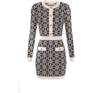 Elisabetta Franchi, Dames, Jurken, Veelkleurig, Maat: XL Viscose,