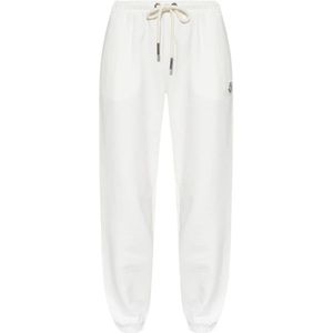 Moncler, Heren, Broeken, Wit, Maat: L Katoen,