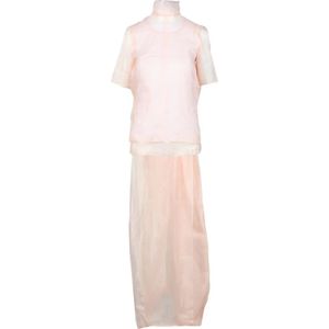 Sportmax, Dames, Jurken, Roze, Maat: XS Zijde,