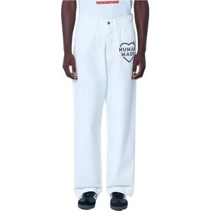 Human Made, Heren, Broeken, Wit, Maat: M Katoen,