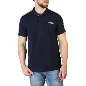Automobili Lamborghini, Heren, Tops, Blauw, Maat: S Katoen,