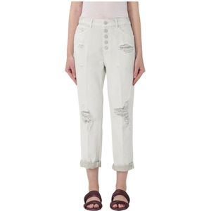 Dondup, Dames, Jeans, Beige, Maat: W27 Denim,