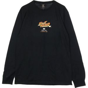 Huf, Heren, Tops, Zwart, Maat: S Katoen,