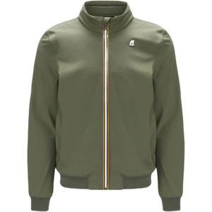 K-Way, Heren, Jassen, Groen, Maat: M Nylon,