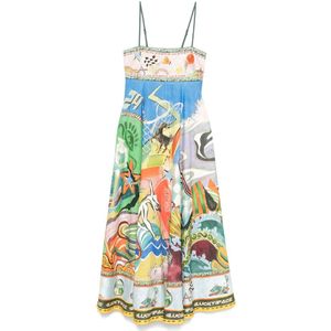 Alemais, Dames, Jurken, Veelkleurig, Maat: XS Katoen,