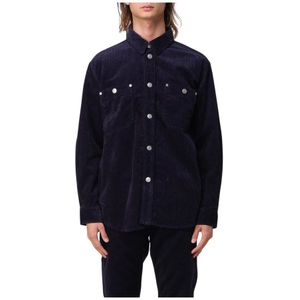 Isabel Marant, Heren, Jassen, Blauw, Maat: M Corduroy,