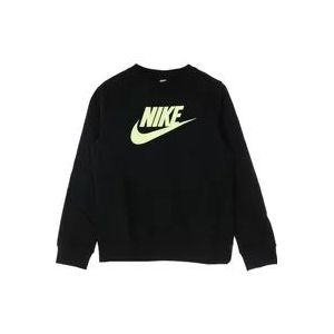 Nike Hybrid Crew Sports Club Sweater , Black , Heren , Maat: S