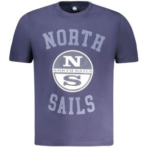 North Sails, Heren, Tops, Blauw, Maat: S Katoen,