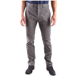 Stone Island, Heren, Broeken, Grijs, Maat: W28 Katoen,
