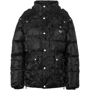 Philipp Plein, Heren, Jassen, Zwart, Maat: S Nylon,