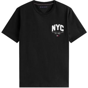 Tommy Hilfiger, Heren, Tops, Zwart, Maat: M Katoen,