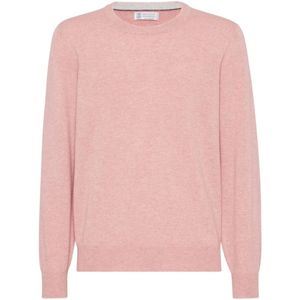 Brunello Cucinelli, Heren, Truien, Geel, Maat: M Kasjmier,