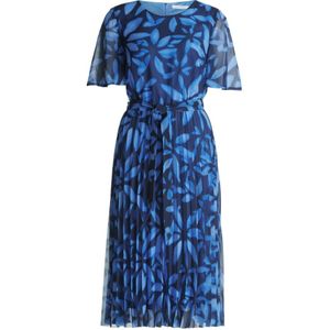 Betty & Co, Dames, Jurken, Blauw, Maat: 2XL Chiffon,
